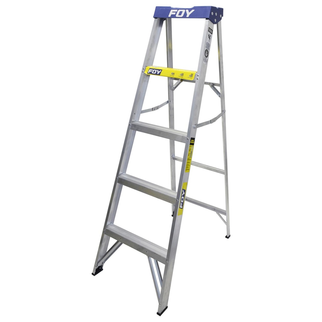 ETF4 ESCALERA DE TIJERA TIPO III DE ALUMINIO Y TAPA PLÁSTICA CON 4 PELDAÑOS